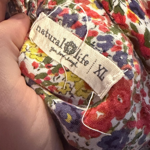 Natural Life Floral Flowy Maxi Dress Bohemian Size XL - Picture 9 of 9